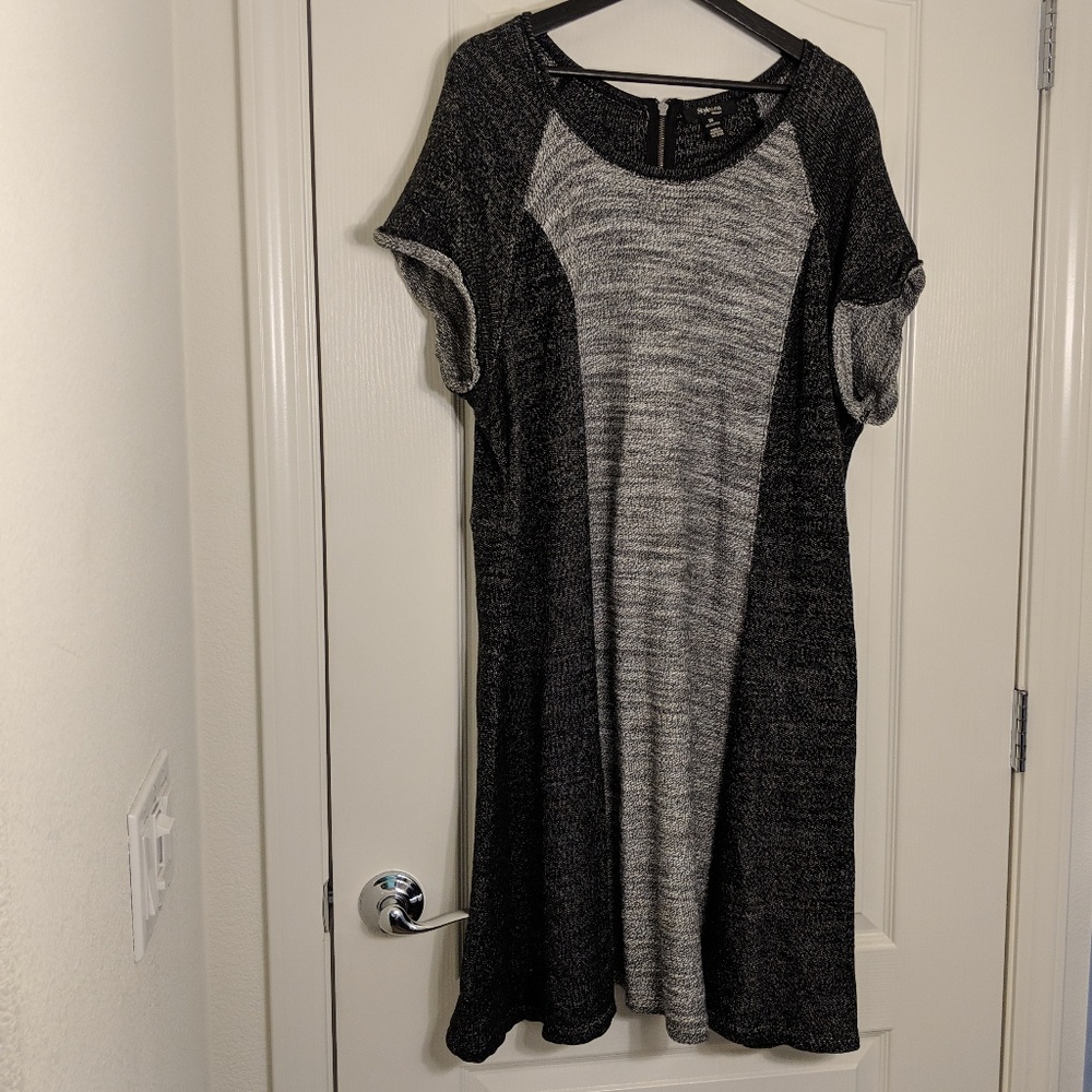 Comfy grey Style&co sweatshirt/sweater dress